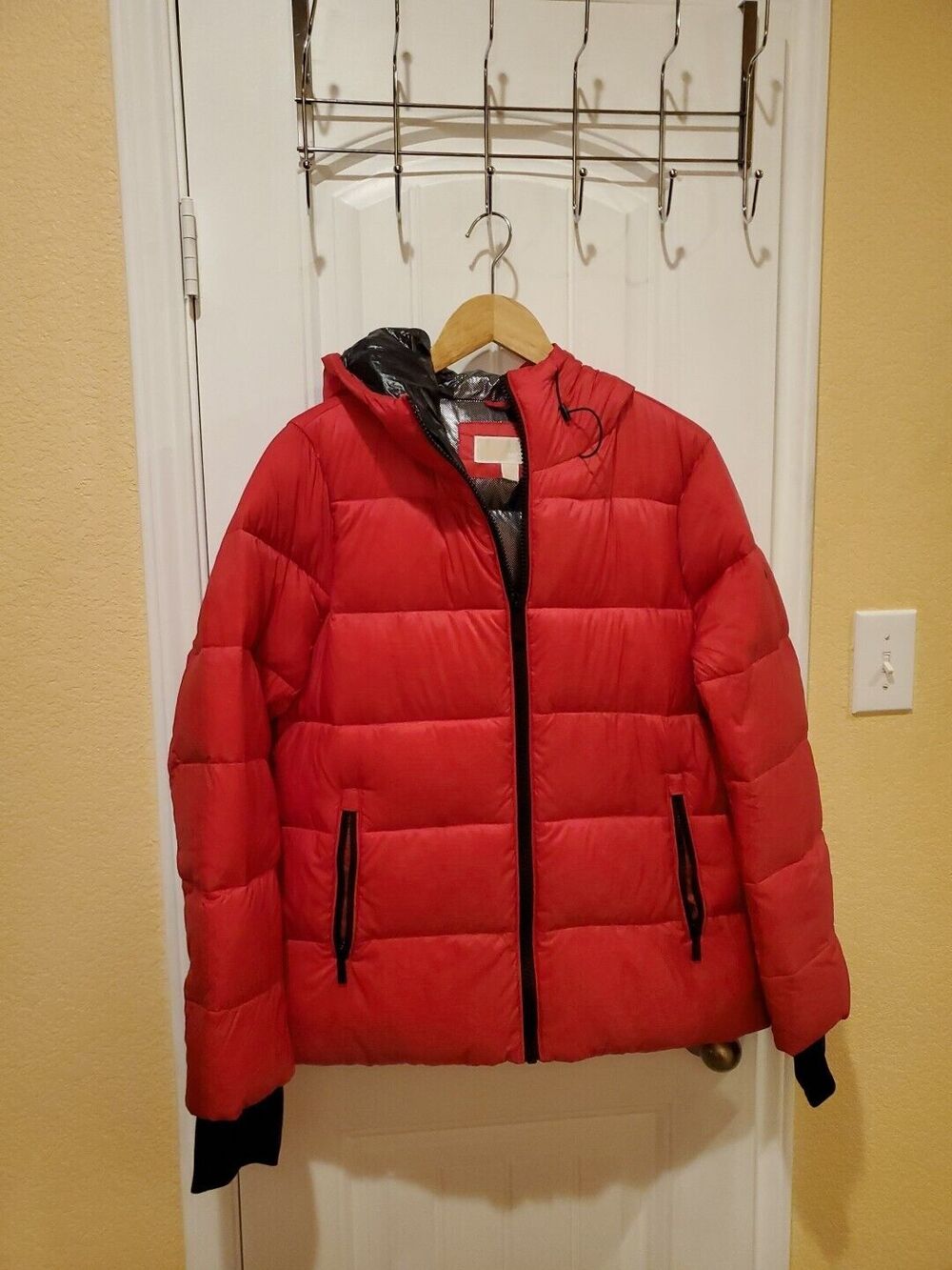 MICHAEL KORS Men's Hooded Puffer Jacket SIZE L